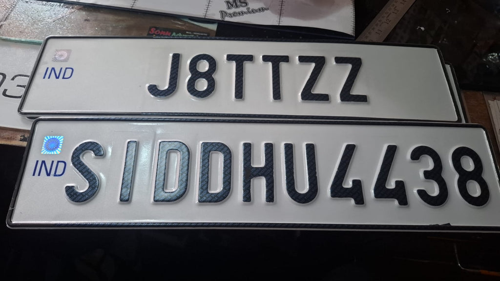 CAR IND NUMBER PLATES SET OF 2 REAR AND FRONT