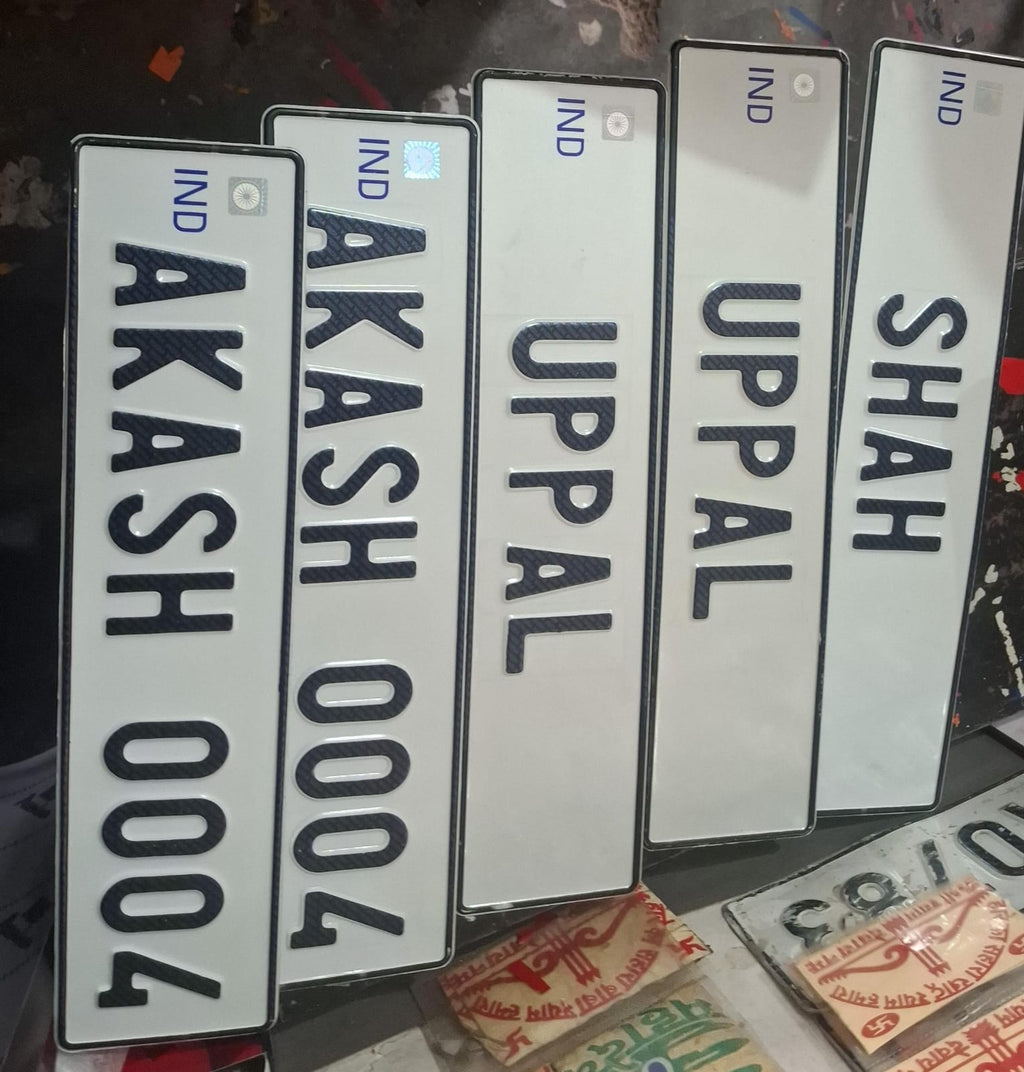 CAR IND NUMBER PLATES SET OF 2 REAR AND FRONT