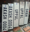 CAR IND NUMBER PLATES SET OF 2 REAR AND FRONT